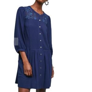 Anthropologie Dubois Embroidered Tunic Dress